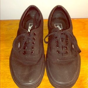 Women’s black van sneakers